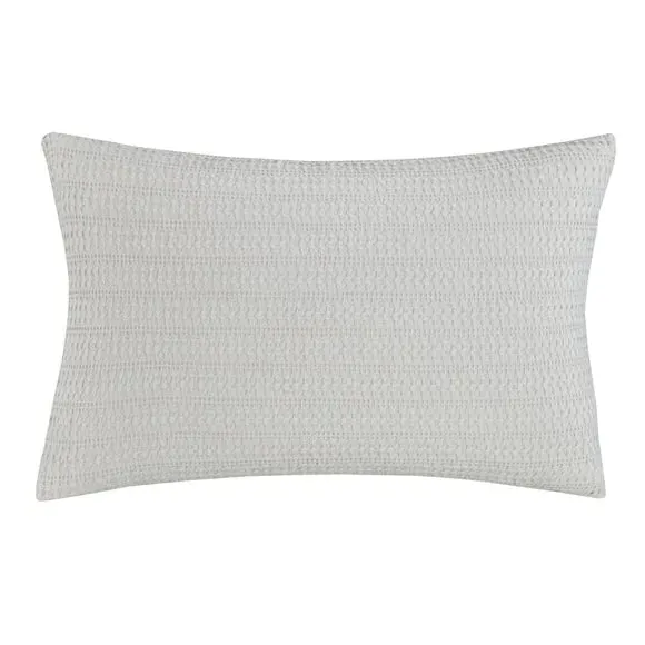 Standard Waffle Pillowcase - Silver, Cotton