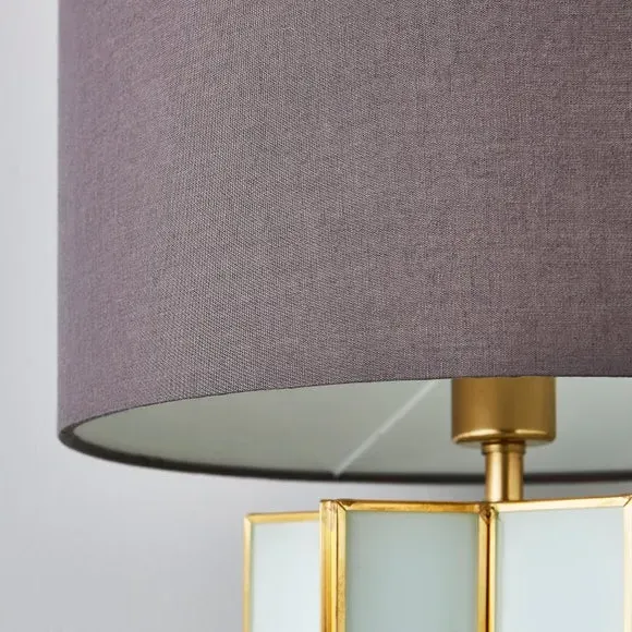 Star Glass Table Lamp with Dual Light - Grey