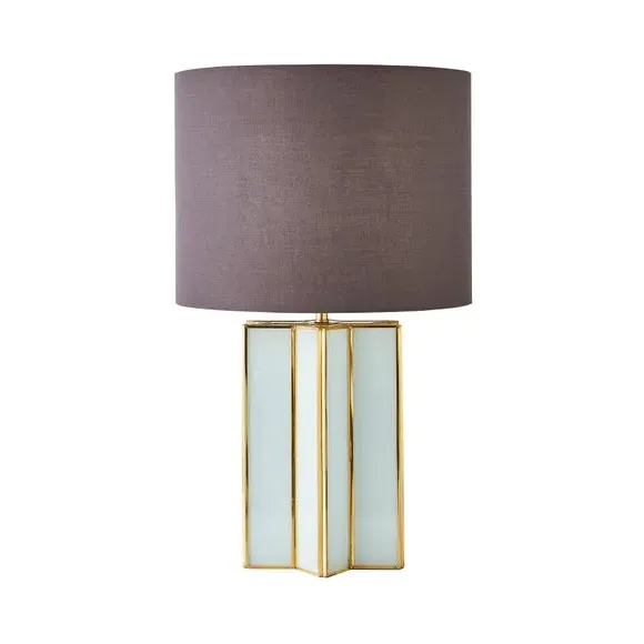 Star Glass Table Lamp with Dual Light - Grey