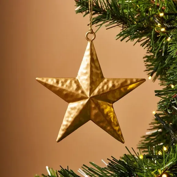 Star Hanging Decoration - Gold, Metal image