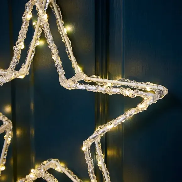 Star LED Light Decoration - Warm White, Acrylic