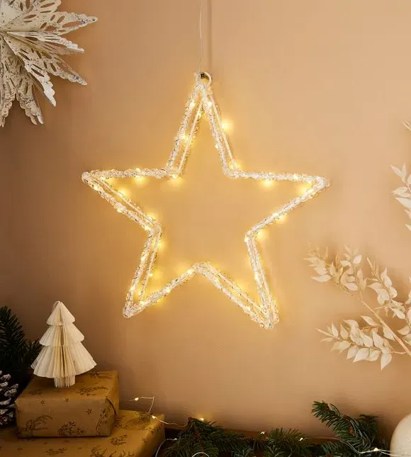 Star LED Light Decoration - Warm White, Acrylic