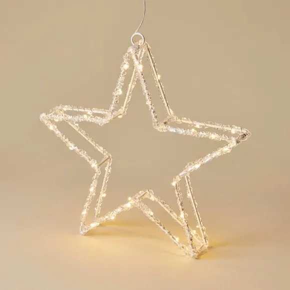 Star LED Light Decoration - Warm White, Acrylic