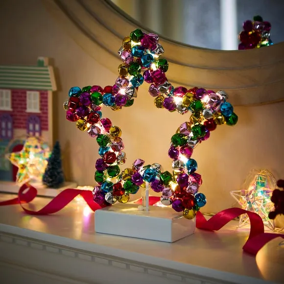 Star Light Up Bell Decoration - Multicolor