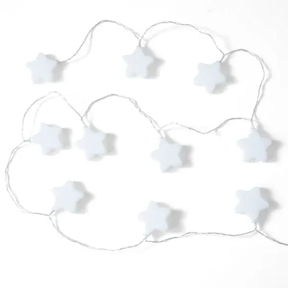 Star String Lights Battery Powered - White