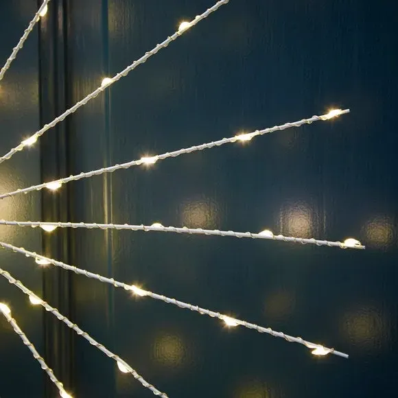 Starburst Hanging Light - Silver, LED