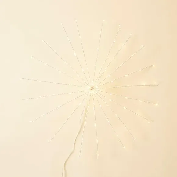 Starburst Hanging Light - Silver, LED