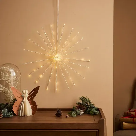 Starburst Hanging Light - Silver, LED image