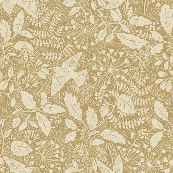 Starling Design Wallpaper - Yellow, Matt Finish