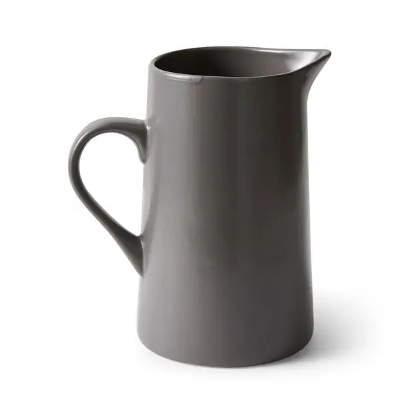 Stoneware Jug with Easy Pour - Charcoal