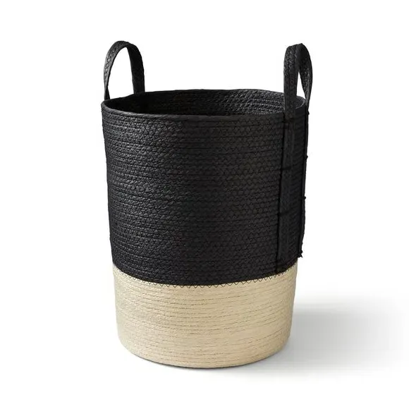 Storage Basket with Handles - Black