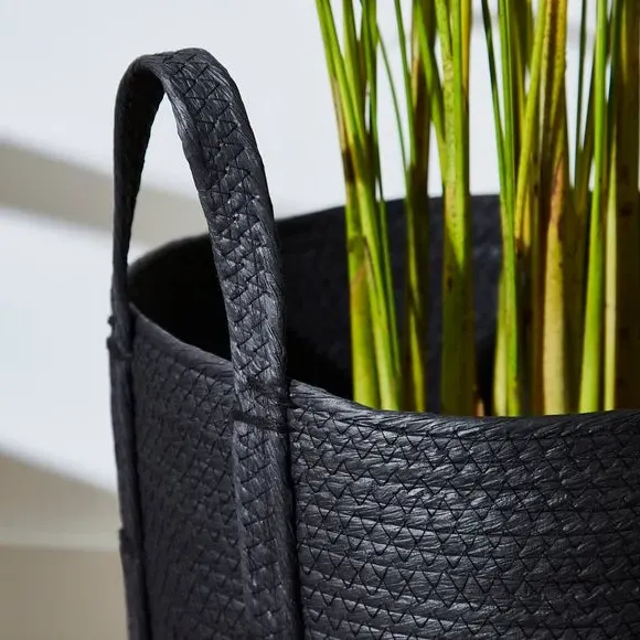 Storage Basket with Handles - Black