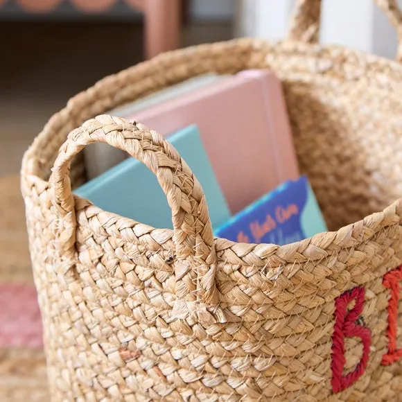 Storage Basket with Handles - Natural, Water Hyacinth