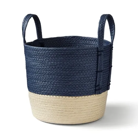 Storage Basket with Handles - Navy