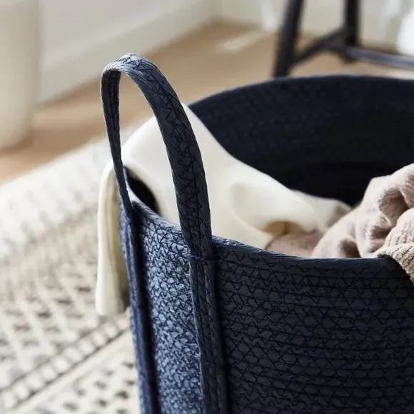Storage Basket with Handles - Navy