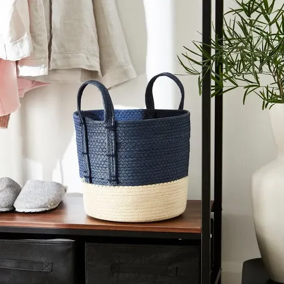 Storage Basket with Handles - Navy