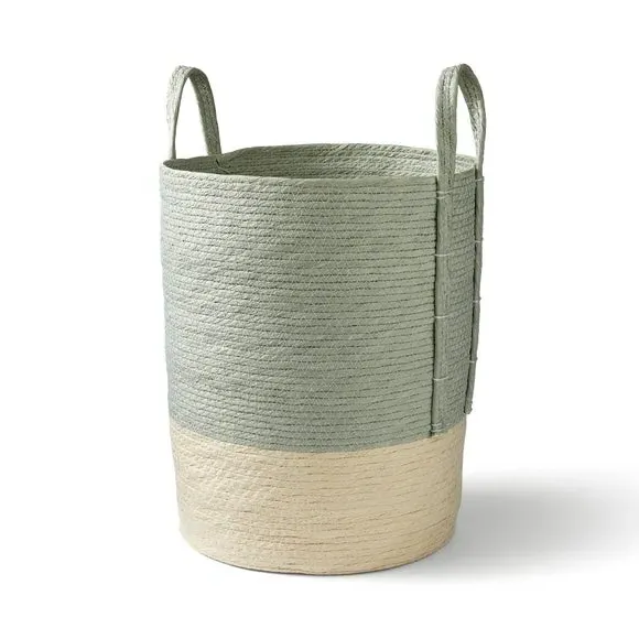 Storage Basket with Handles - Sage
