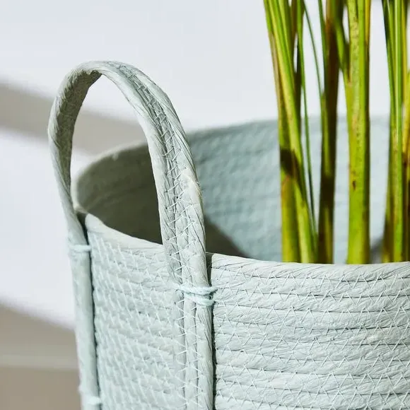 Storage Basket with Handles - Sage