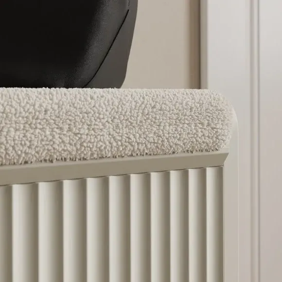 Storage Bench with Ribbed Detail - Natural