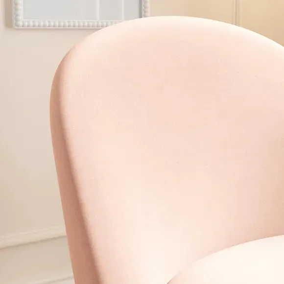 Storage Cocktail Chair - Blush, Velvet