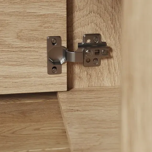 Storage Desk with Shelves - Oak Effect