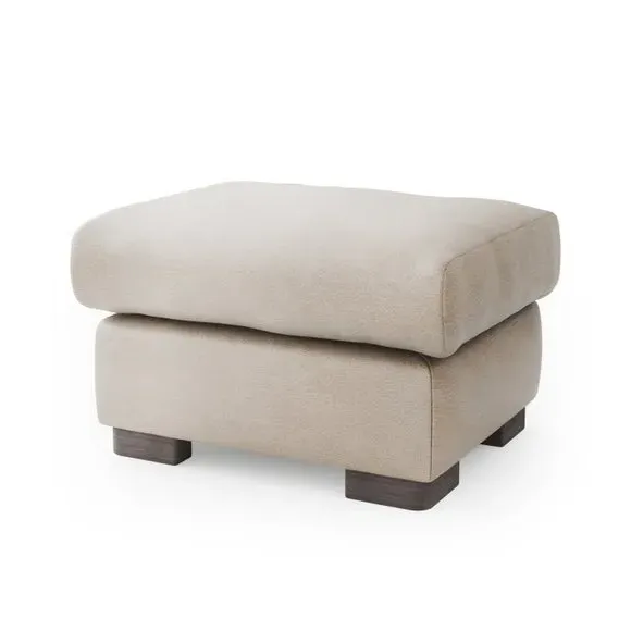 Storage Footstool - Mink, Faux Leather
