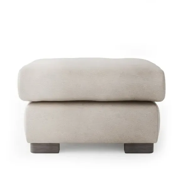 Storage Footstool - Mink, Faux Leather