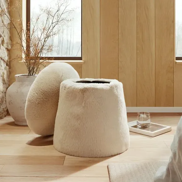 Storage Footstool with Hidden Compartment - Natural