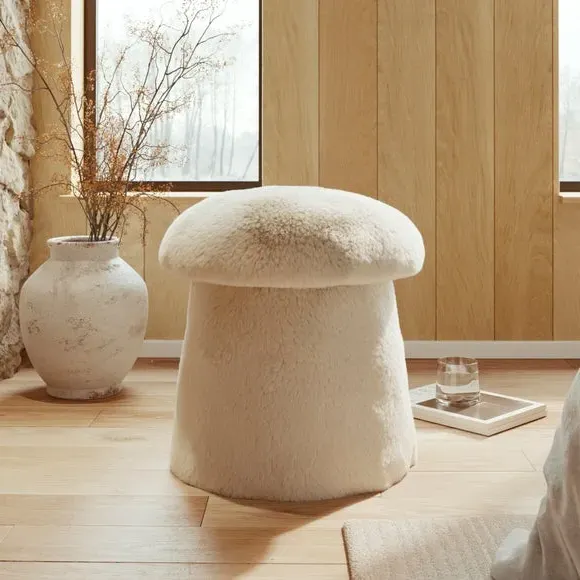 Storage Footstool with Hidden Compartment - Natural