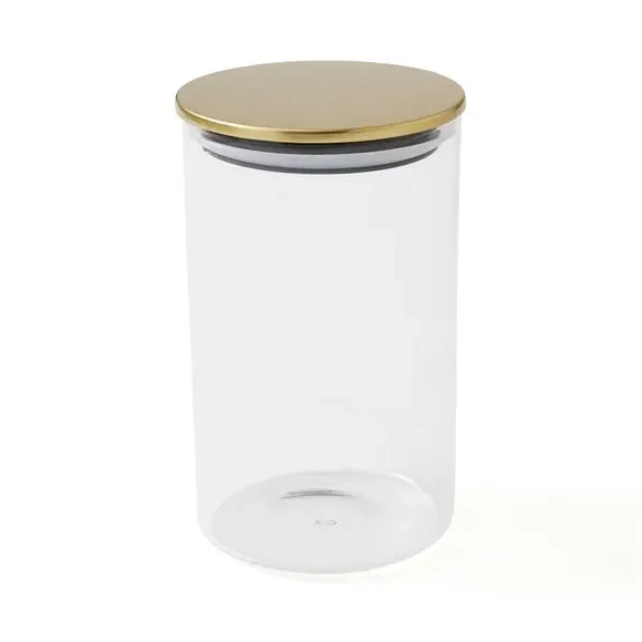 Storage Jar with Airtight Lid - Clear, Glass