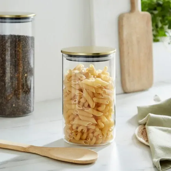 Storage Jar with Airtight Lid - Clear, Glass image
