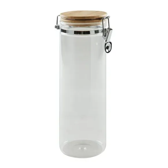 Storage Jar with Clip Lid - Clear, Glass