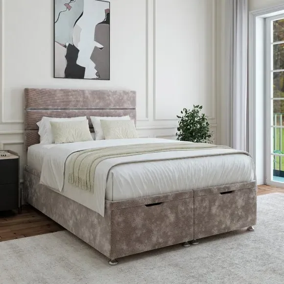 Storage Ottoman Base with Lift Top - Dove, Chenille image