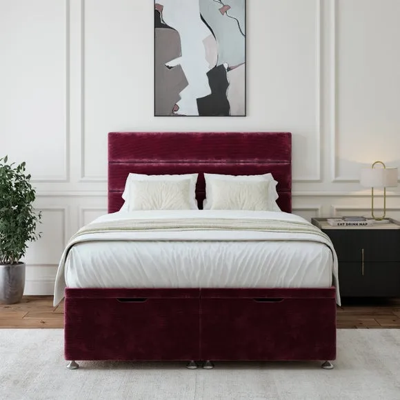 Storage Ottoman Base with Lift Top - Plum, Chenille