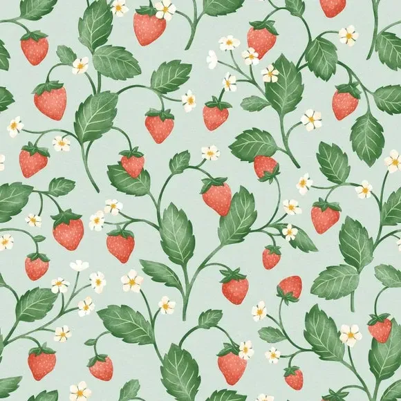 Strawberry Fields Wallpaper - Multicolor