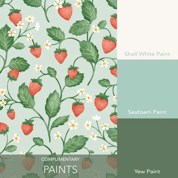 Strawberry Fields Wallpaper - Multicolor