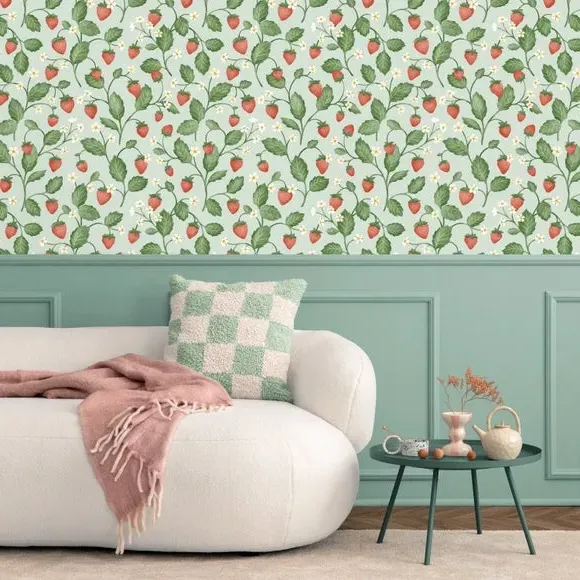 Strawberry Fields Wallpaper - Multicolor