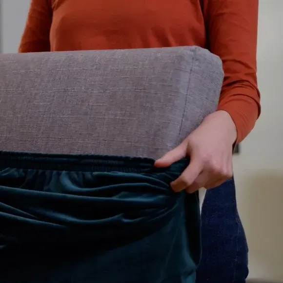 Stretch Armchair Cover with Foam - Light Grey