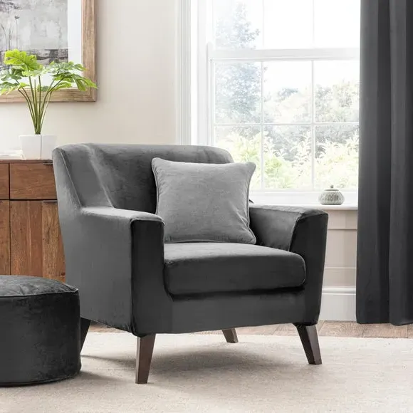 Stretch Armchair Cover with Foam - Light Grey