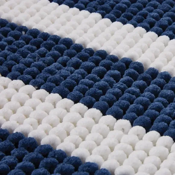 Stripe Bath Mat - Navy