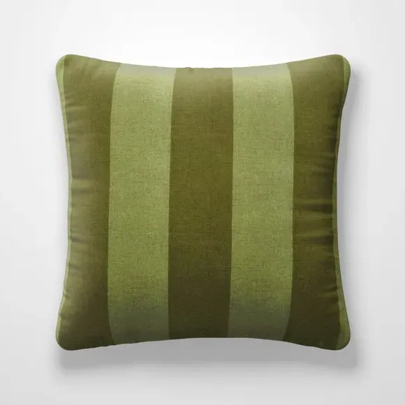 Stripe Cushion Cover Made to Order - Olive
