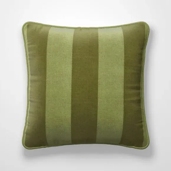 Stripe Cushion Cover Made to Order - Olive