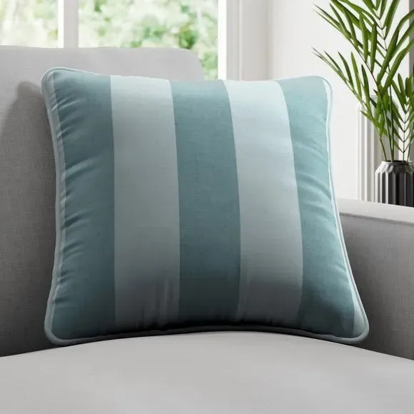 Stripe Cushion Cover Made to Order - Seafoam