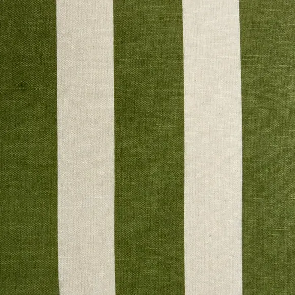 Stripe Cushion with Removable Cover - Green