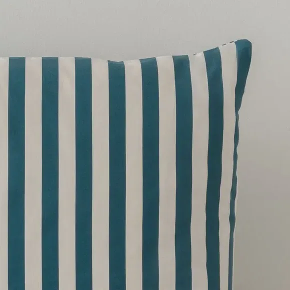 Stripe Duvet Cover Set - Ink, Cotton