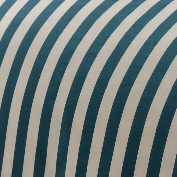 Stripe Duvet Cover Set - Ink, Cotton