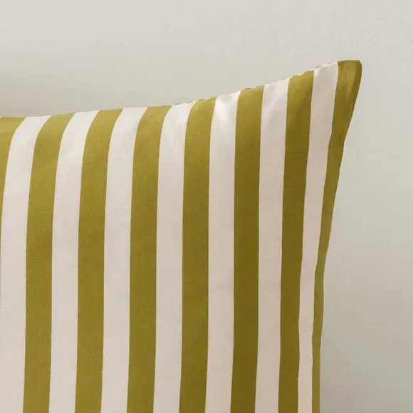 Stripe Duvet Cover Set - Pear, Cotton