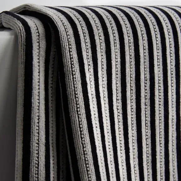 Stripe Hand Towel - White, Cotton