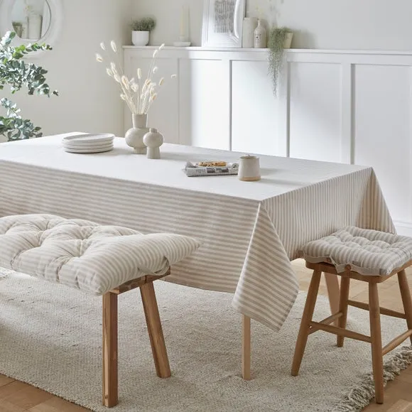 Stripe Tablecloth - Natural, Cotton