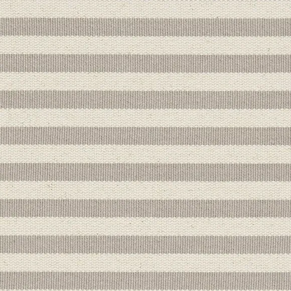 Striped Armchair with Button Detail - Mushroom
